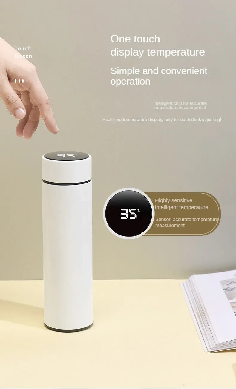 Thermos Bottle with Digital Temperature Display