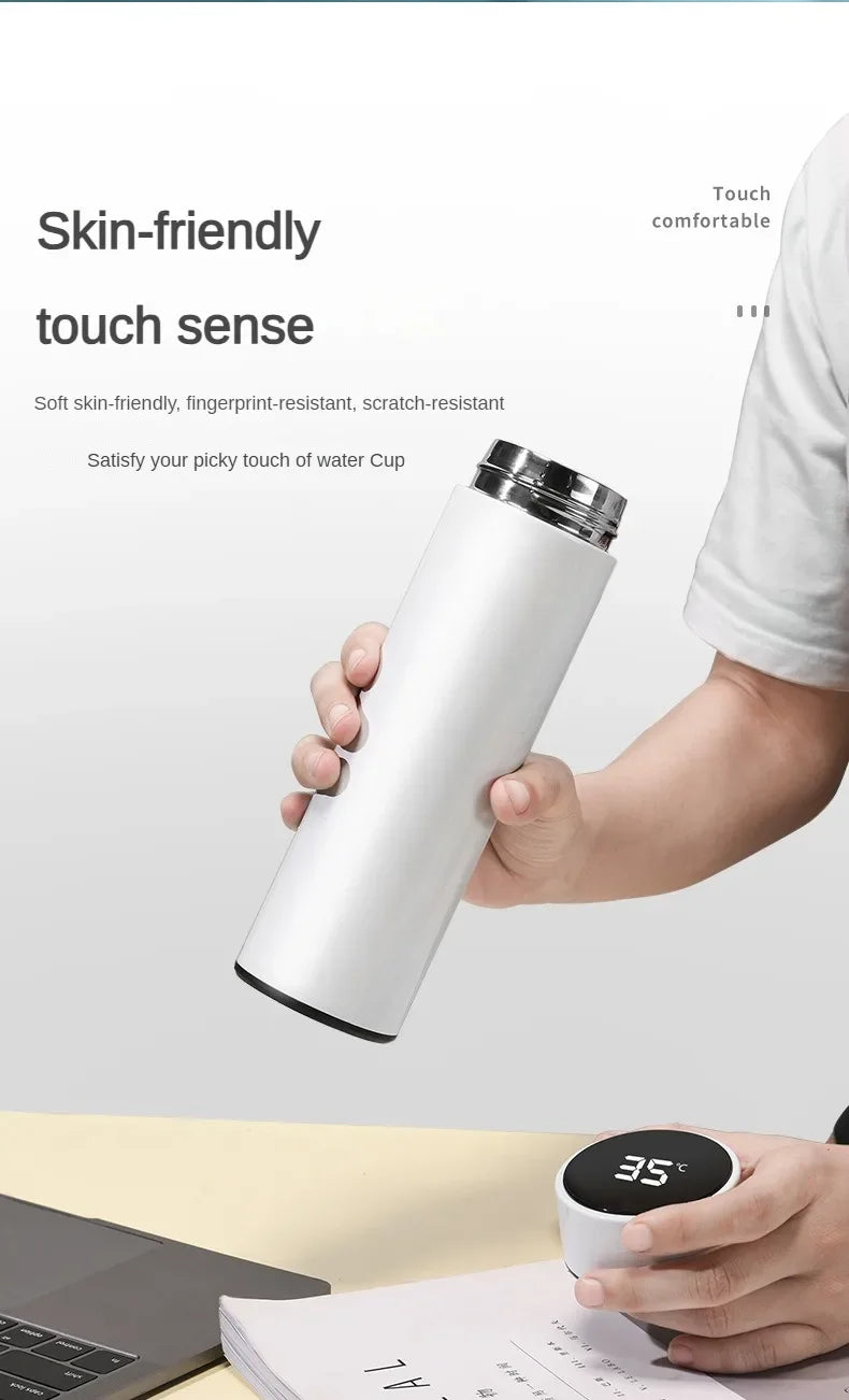Thermos Bottle with Digital Temperature Display
