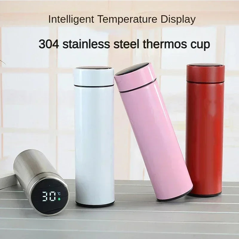 Thermos Bottle with Digital Temperature Display