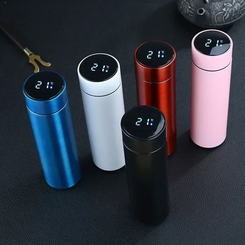 Thermos Bottle with Digital Temperature Display